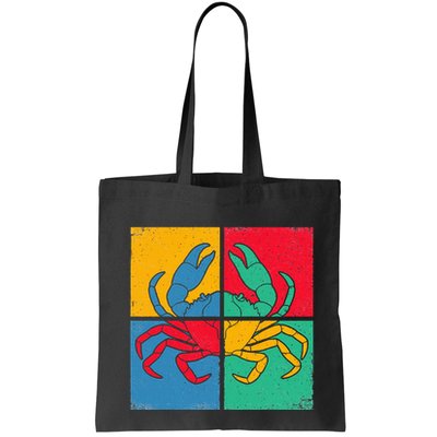 Retro Vintage Crab Crustacean Sea Seafood Crabber Crabbing Bag