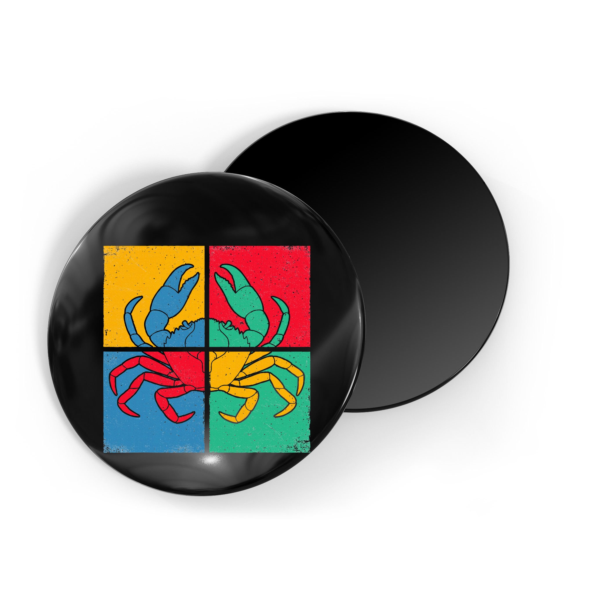 Retro Vintage Crab Crustacean Sea Seafood Crabber Crabbing Magnet