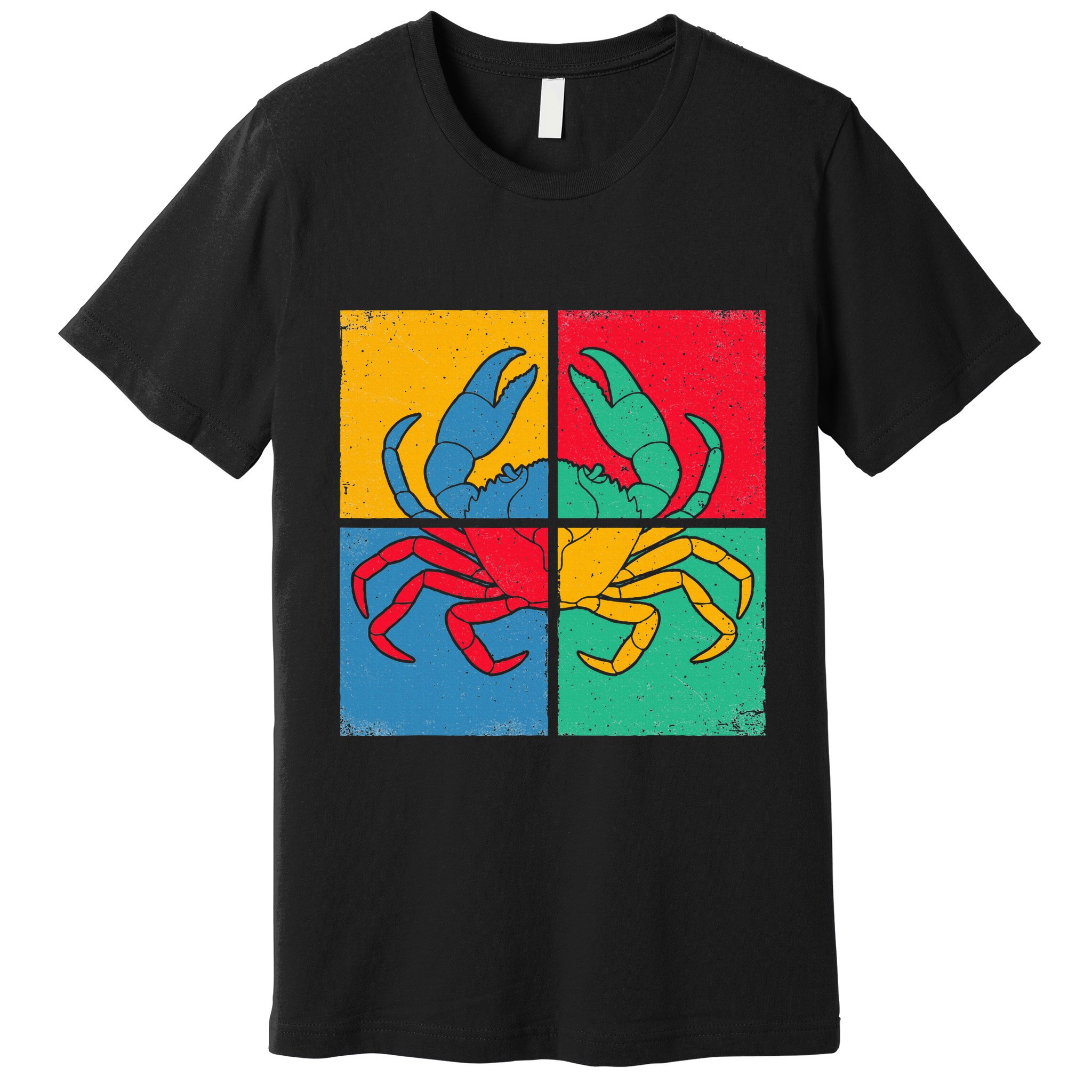 Retro Vintage Crab Crustacean Sea Seafood Crabber Crabbing Premium T-Shirt