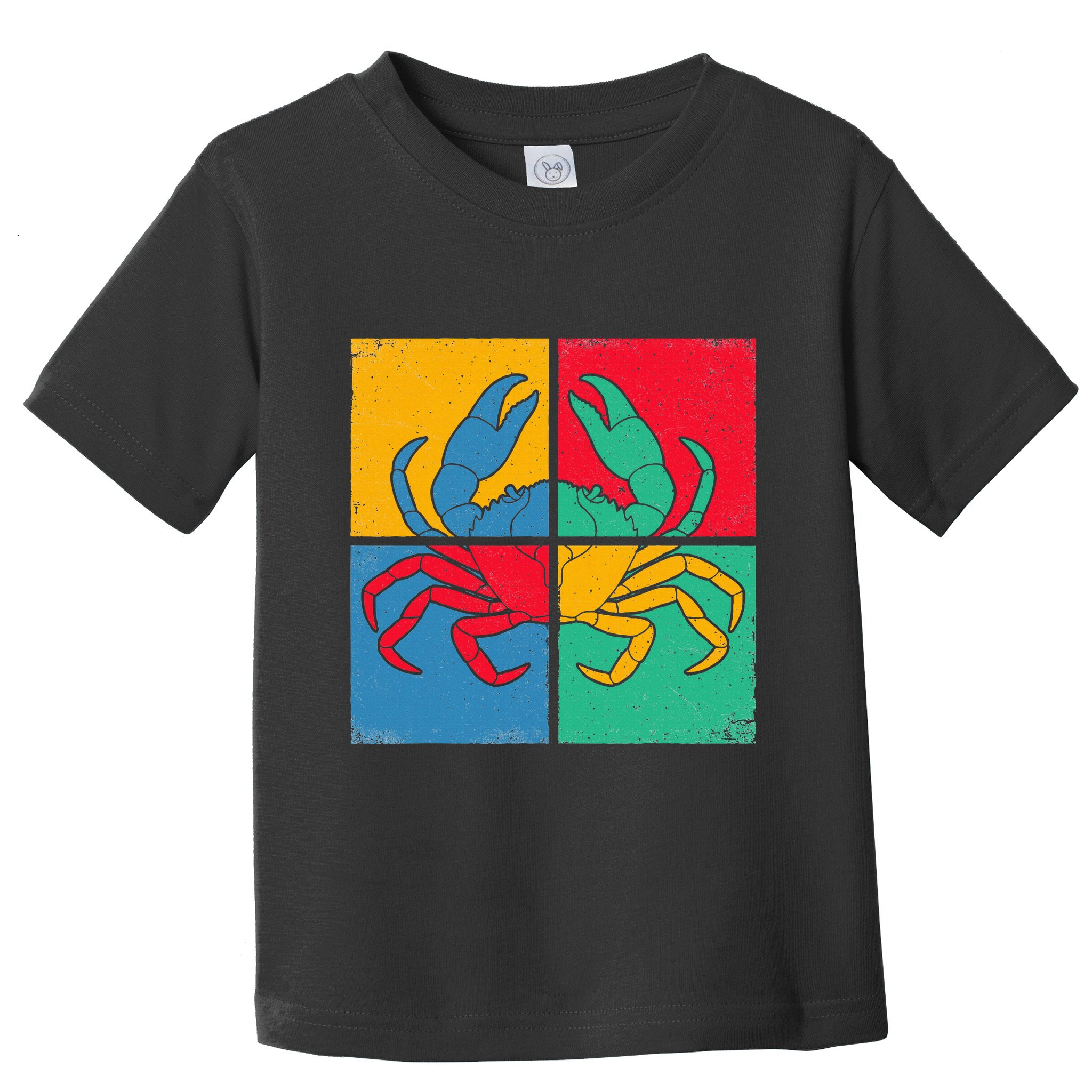 Retro Vintage Crab Crustacean Sea Seafood Crabber Crabbing Toddler T-Shirt