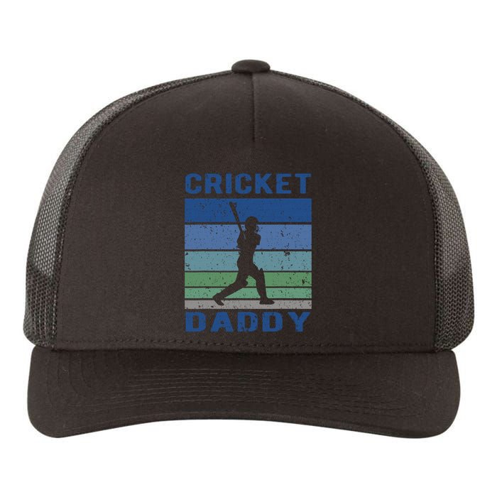 Retro Vintage Cricket Dad Father's Day Cricket Coach Yupoong Adult 5-Panel Trucker Hat