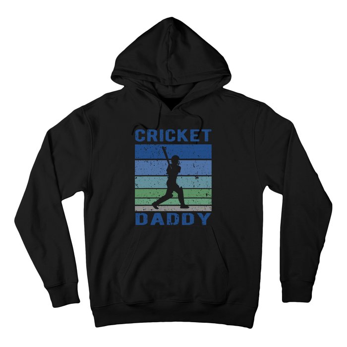 Retro Vintage Cricket Dad Father's Day Cricket Coach Hoodie