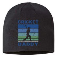 Retro Vintage Cricket Dad Father's Day Cricket Coach Sustainable Beanie