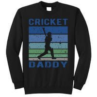 Retro Vintage Cricket Dad Father's Day Cricket Coach Tall Sweatshirt