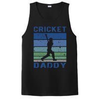 Retro Vintage Cricket Dad Father's Day Cricket Coach PosiCharge Competitor Tank