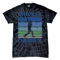 Retro Vintage Cricket Dad Father's Day Cricket Coach Tie-Dye T-Shirt