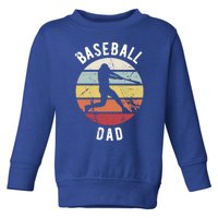 Retro Vintage Cute Gift Sports Fan Cute Gift Funny Baseball Dad Funny Gift Toddler Sweatshirt