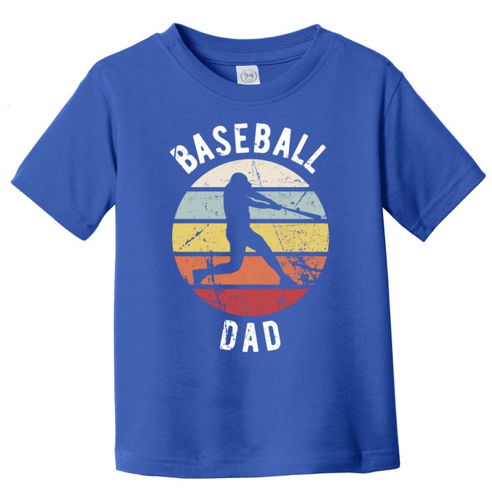 Retro Vintage Cute Gift Sports Fan Cute Gift Funny Baseball Dad Funny Gift Toddler T-Shirt