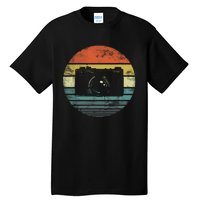 Retro Vintage Camera Photography Lover Photographer Gift Tall T-Shirt