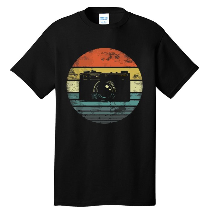 Retro Vintage Camera Photography Lover Photographer Gift Tall T-Shirt