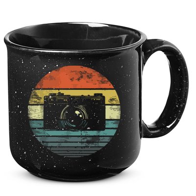 Retro Vintage Camera Photography Lover Photographer Gift 15oz Campfire Ceramic Mug