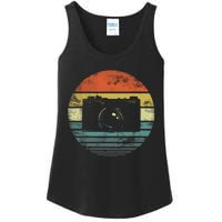 Retro Vintage Camera Photography Lover Photographer Gift Ladies Essential Tank