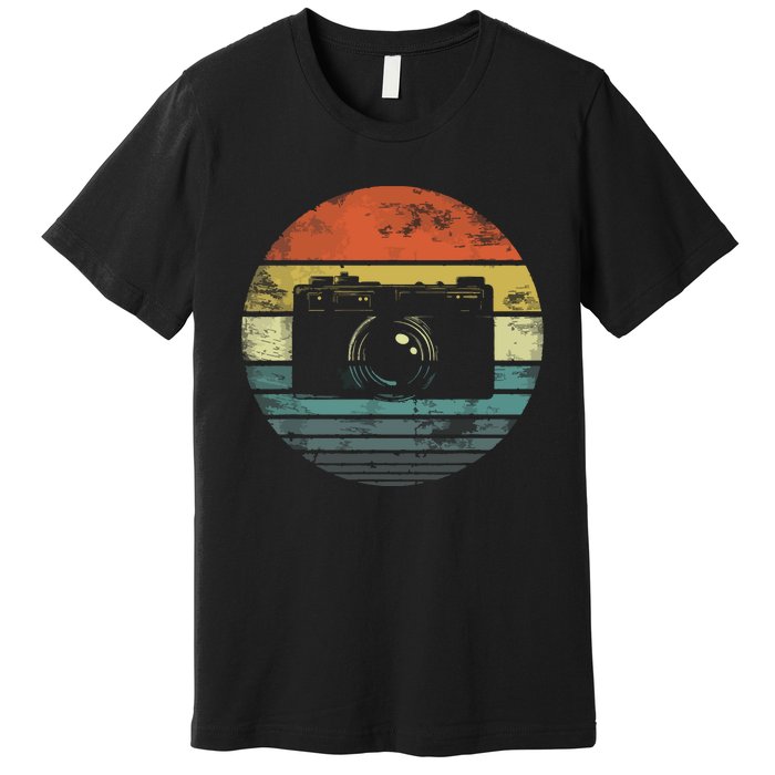 Retro Vintage Camera Photography Lover Photographer Gift Premium T-Shirt