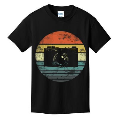 Retro Vintage Camera Photography Lover Photographer Gift Kids T-Shirt