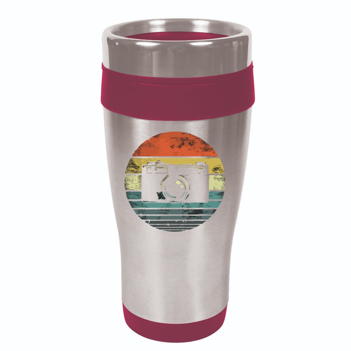 Retro Vintage Camera Photography Lover Photographer Gift 16oz Travel Tumbler