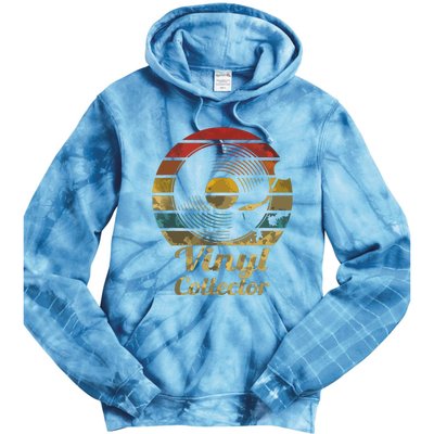 Retro Vinyl Collector Record Player Tie Dye Hoodie