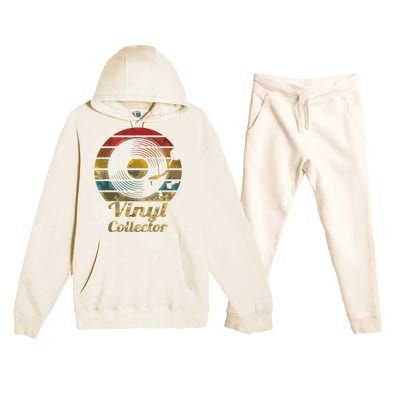 Retro Vinyl Collector Record Player Premium Hooded Sweatsuit Set