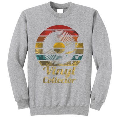 Retro Vinyl Collector Record Player Tall Sweatshirt