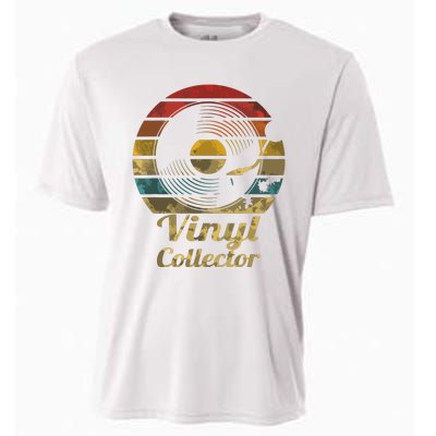 Retro Vinyl Collector Record Player Cooling Performance Crew T-Shirt