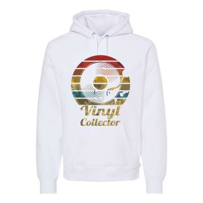 Retro Vinyl Collector Record Player Premium Hoodie