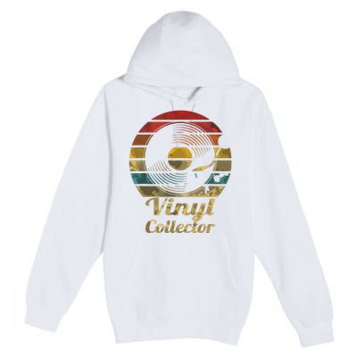 Retro Vinyl Collector Record Player Premium Pullover Hoodie