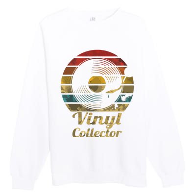 Retro Vinyl Collector Record Player Premium Crewneck Sweatshirt