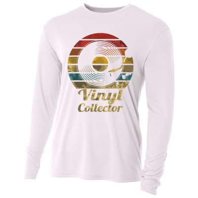 Retro Vinyl Collector Record Player Cooling Performance Long Sleeve Crew