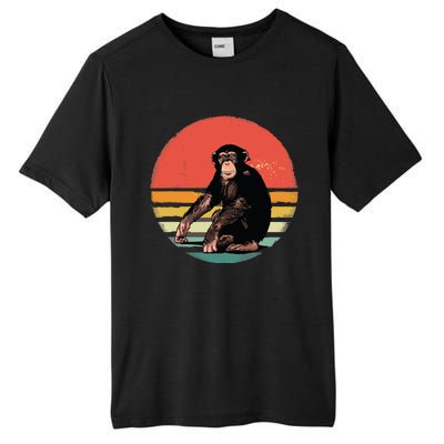 Retro Vintage Chimpanzee Monkey Wild Forest Animal Tall Fusion ChromaSoft Performance T-Shirt