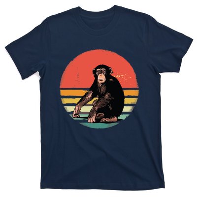 Retro Vintage Chimpanzee Monkey Wild Forest Animal T-Shirt