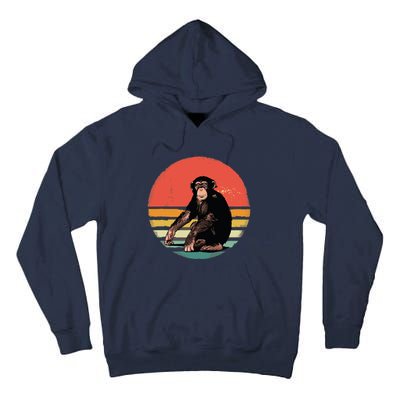 Retro Vintage Chimpanzee Monkey Wild Forest Animal Tall Hoodie