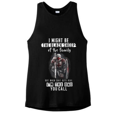Religious Verse Christian Costume, Crusader Knights Templar Ladies PosiCharge Tri-Blend Wicking Tank