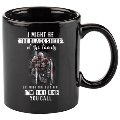 Religious Verse Christian Costume, Crusader Knights Templar 11oz C Handle Ceramic Mug