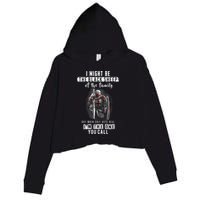 Religious Verse Christian Costume, Crusader Knights Templar Crop Fleece Hoodie