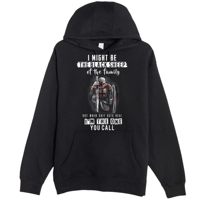 Religious Verse Christian Costume, Crusader Knights Templar Premium Pullover Hoodie