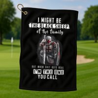 Religious Verse Christian Costume, Crusader Knights Templar Golf Towel