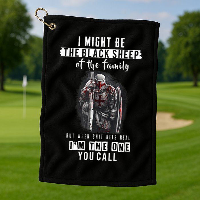 Religious Verse Christian Costume, Crusader Knights Templar Golf Towel