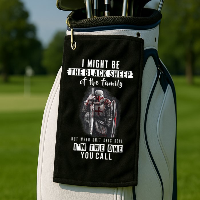 Religious Verse Christian Costume, Crusader Knights Templar Golf Towel