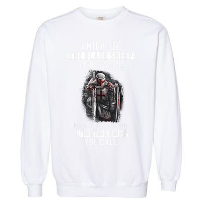 Religious Verse Christian Costume, Crusader Knights Templar Garment-Dyed Sweatshirt