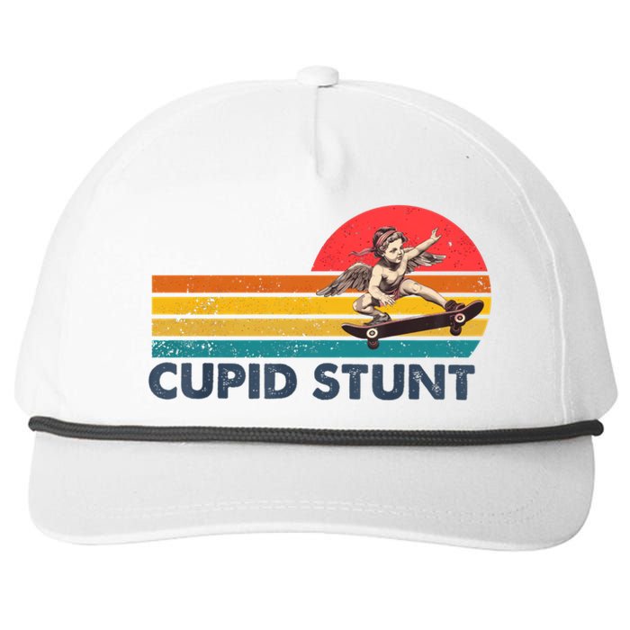 Retro Vintage Cupid Stunt Unhinged Cringe Funny Snapback Five-Panel Rope Hat