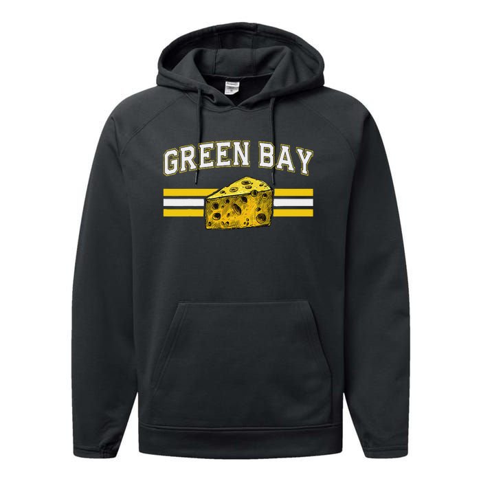 Retro Vintage Cheesehead Performance Fleece Hoodie