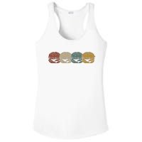 Retro Vintage Cheeseburger Costume Hamburger Lovers Ladies PosiCharge Competitor Racerback Tank