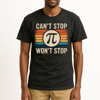 Retro Vintage Cant Stop Pi Wont Stop Pi Day Math Teachers Tall T-Shirt
