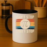 Retro Vintage Cant Stop Pi Wont Stop Pi Day Math Teachers Mug