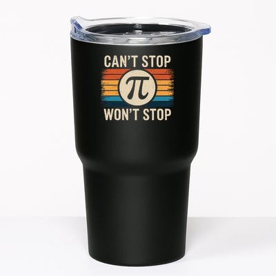 Retro Vintage Cant Stop Pi Wont Stop Pi Day Math Teachers Tumbler