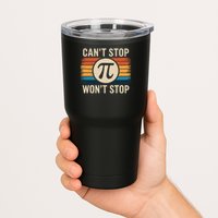 Retro Vintage Cant Stop Pi Wont Stop Pi Day Math Teachers Tumbler