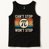 Retro Vintage Cant Stop Pi Wont Stop Pi Day Math Teachers Tank Top