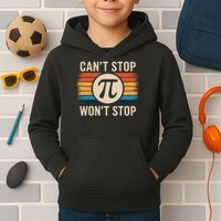 Retro Vintage Cant Stop Pi Wont Stop Pi Day Math Teachers Kids Hoodie