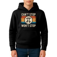 Retro Vintage Cant Stop Pi Wont Stop Pi Day Math Teachers Kids Hoodie