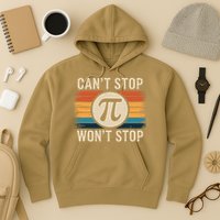Retro Vintage Cant Stop Pi Wont Stop Pi Day Math Teachers Hoodie