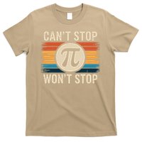 Retro Vintage Cant Stop Pi Wont Stop Pi Day Math Teachers T-Shirt